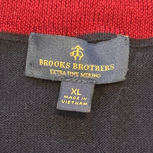 Brooks Brothers - Vintage 100% Extra Fine Wool Zip - Picture 6 of 8